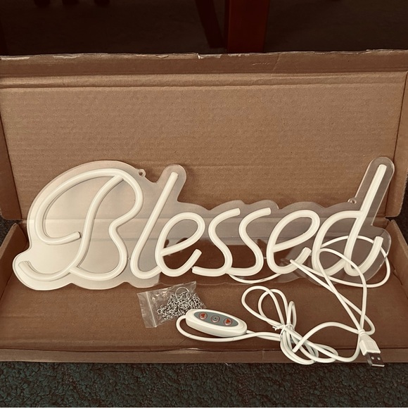 Blessed neon light. Brand new, still in box. Would make a great holiday gift. - Picture 6 of 6